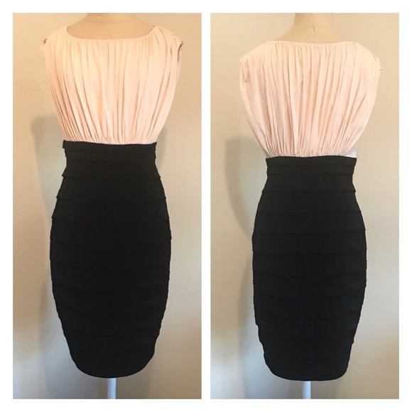 Melrose Dresses & Skirts - Melrose retro style peach & black dress 6
